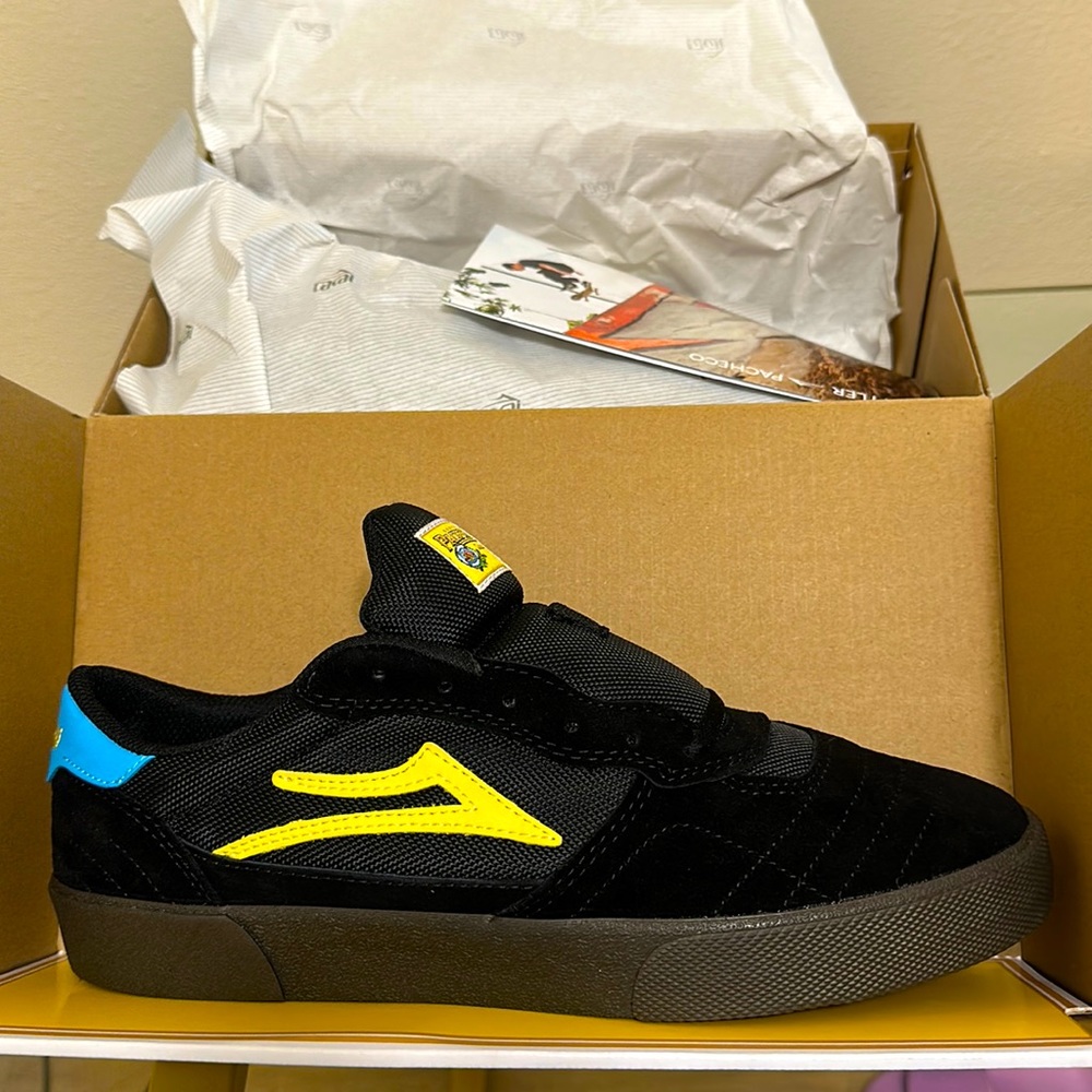 NWT Lakai x Pacifico Cambridge SMU Shoes Size 11.5 Black Gum Suede